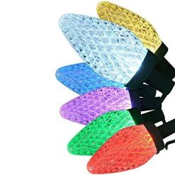 Alternative view of GE Color Effects 50-Count 32.67-ft Multi-Function Color Changing C9 LED Plug-In Indoor/Outdoor Christmas String Lights Energy St